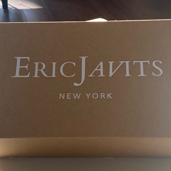 ERIC JAVITS NIB NOTTI RAFFIA PADDED SLIDE IN PEANUT Size 8 Retail $145 - Picture 2 of 10